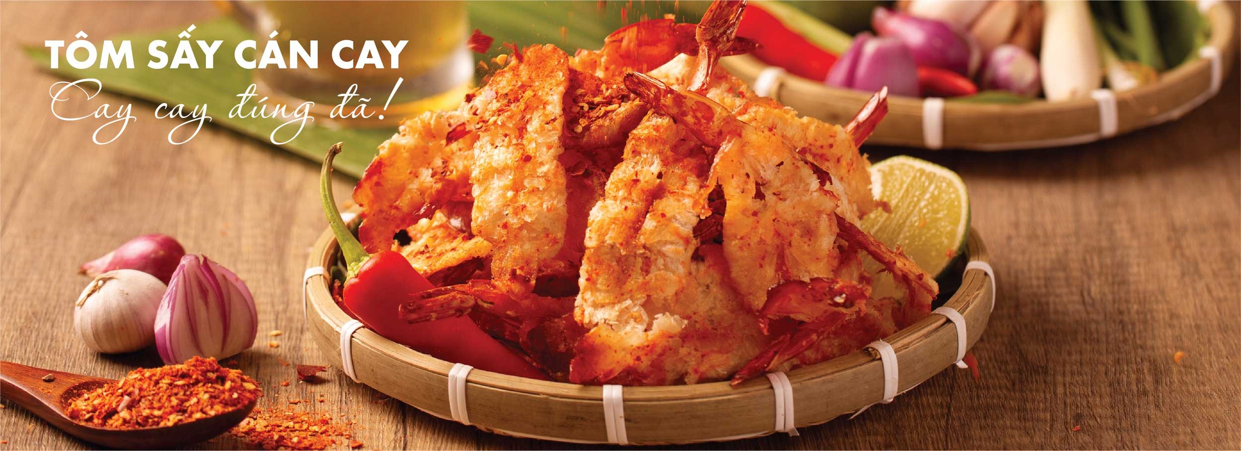 Tôm sấy cán cay - Cay Cay Đúng đã!