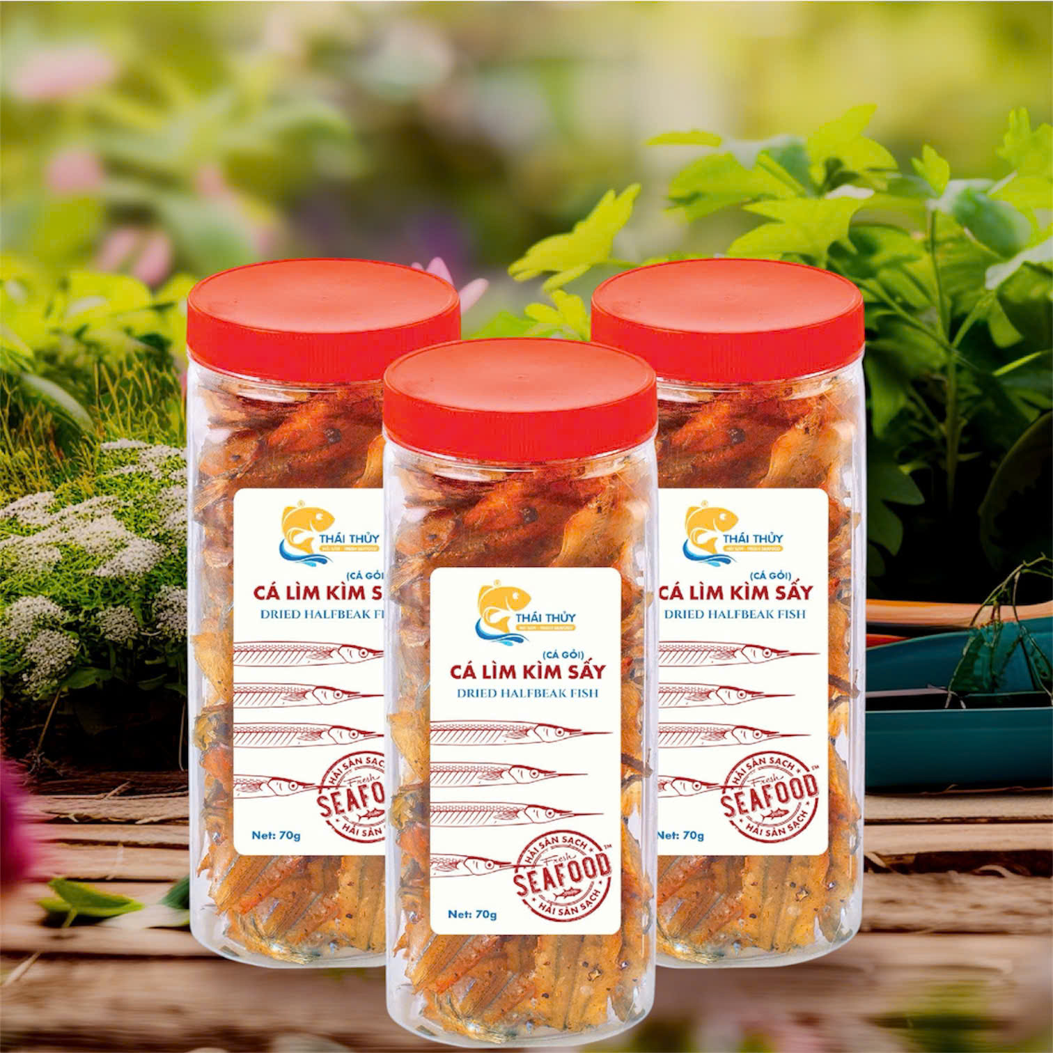 Cá lìm kìm sấy giòn hộp 70g